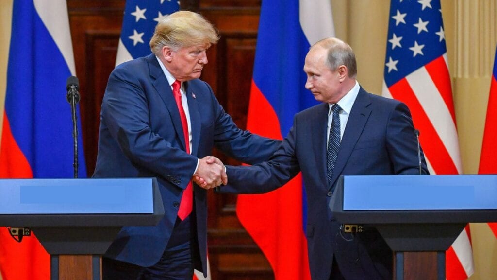 Putin said, "I’d like to take this moment to congratulate him."