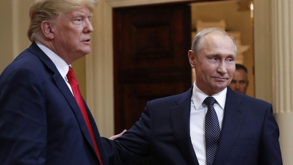 US President-elect Donald Trump with President of Russia Vladimir Putin