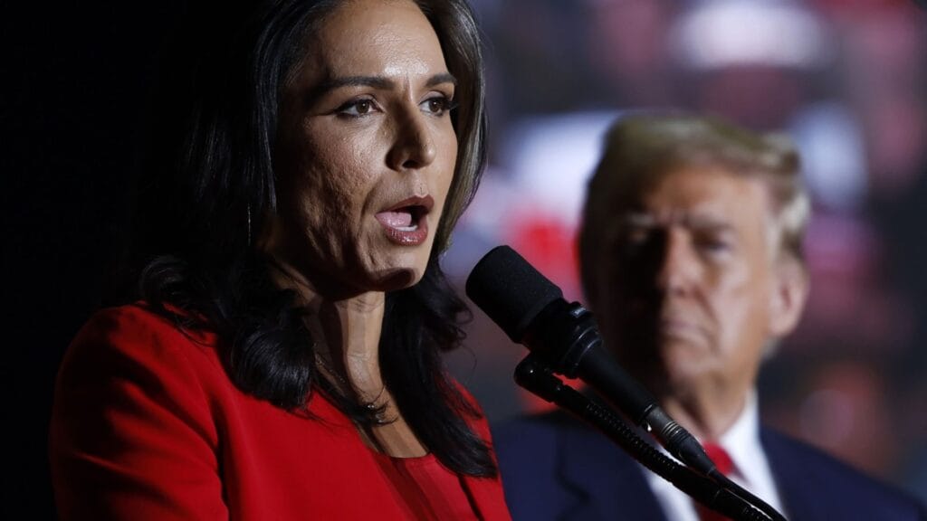 Tulsi Gabbard departed from the Democratic Party in 2022 and endorsed Trump for President earlier this year.