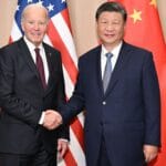 President Joe Biden and Chinese President Xi Jinping meet ahead of their bilateral discussions on Saturday.