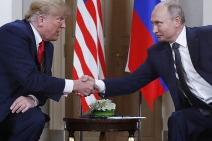 President Trump and Russian President Vladimir Putin meet in Finland in 2018.