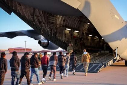 Trump orders deportation flights using military aircraft and deploys thousands of additional troops to secure the US-Mexico border.