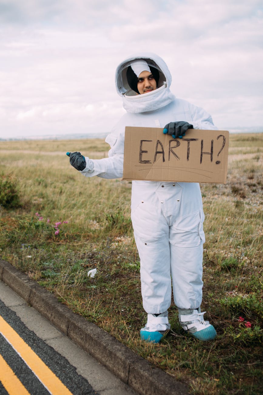 Earth's hitchhiking astronaut